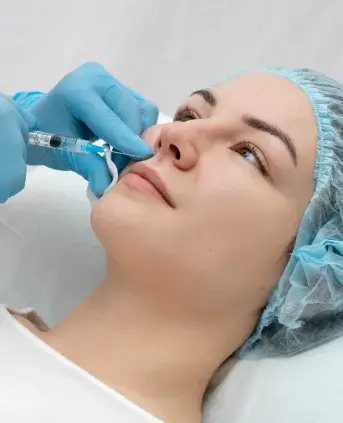 A-Girl getting PRP facial treatment