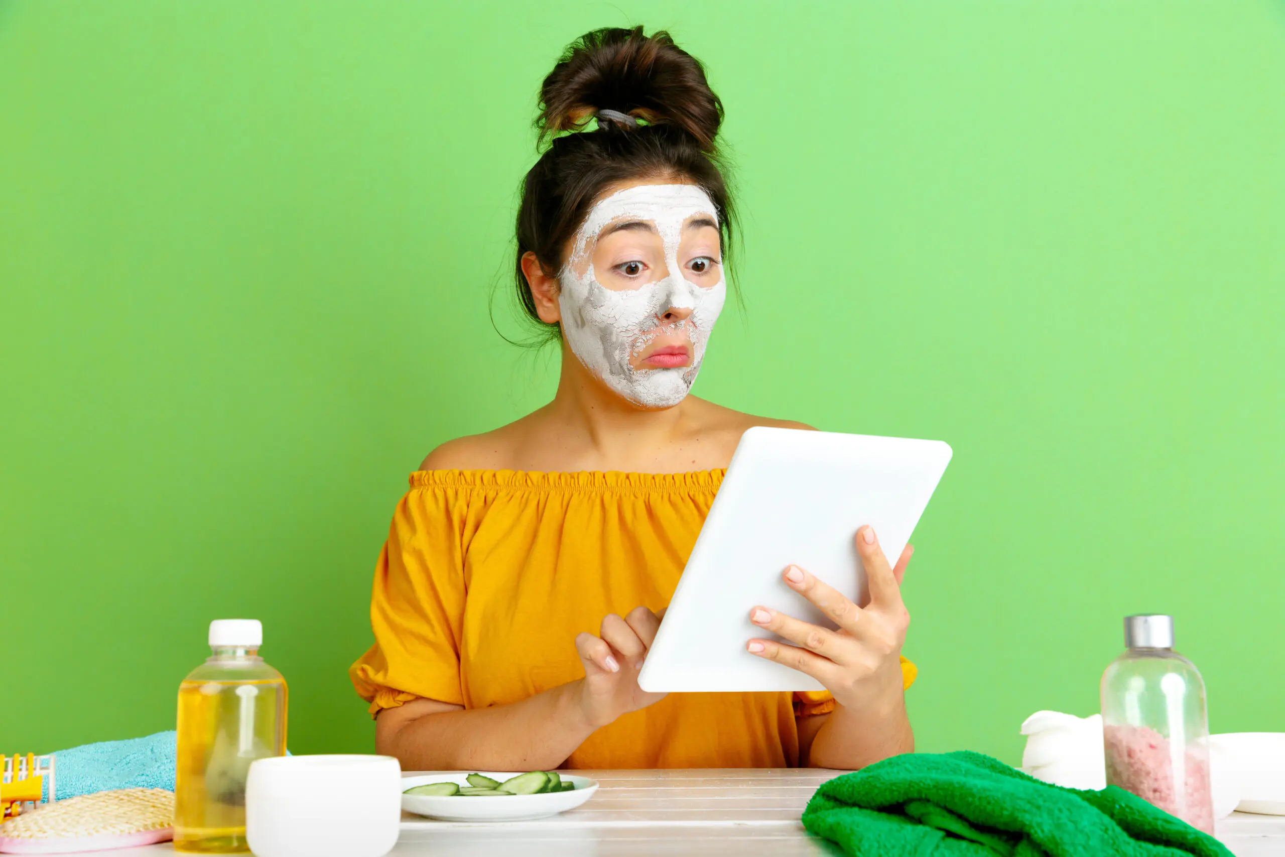 portrait young caucasian woman beauty day skin hair care routine scaled
